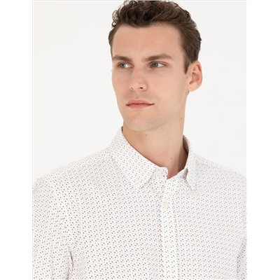 Slim Fit рубашка с длинным рукавом