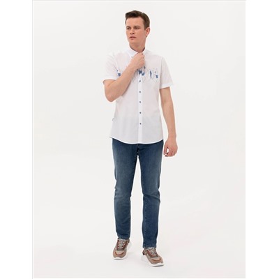 Laciverert Ex. Рубашка с коротким рукавом Slim Fit
