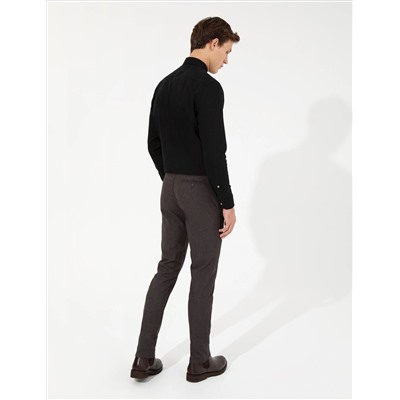 Brown Slim Fit Canvas Bloys