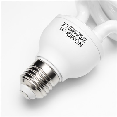 Лампа для террариума UVB 10.0 NomoyPet, 26 Вт, цоколь Е27