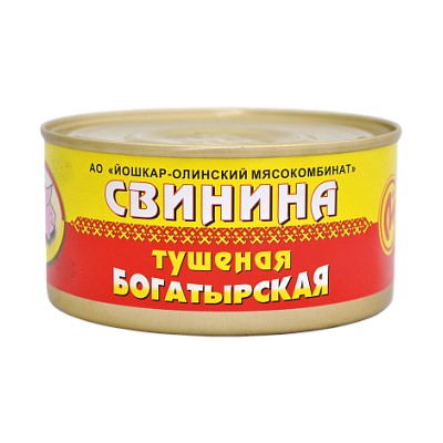 Консервы мясные Свинина тушёная богатырская №8, 325 г