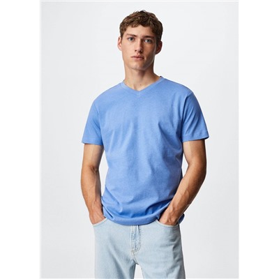 Camiseta básica algodón sostenible -  Hombre | MANGO OUTLET España