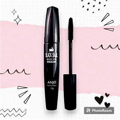 ANJO Тушь для ресниц с УЛИТОЧНЫМ МУЦИНОМ Professional Blak Snail Mascara Water Proof 12гр