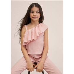 Mono largo volantes -  Niña | MANGO OUTLET España