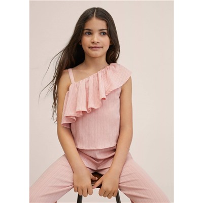 Mono largo volantes -  Niña | MANGO OUTLET España