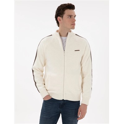 Ecru Comfort Fit Nititual Cardigan