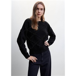 Jersey detalles lurex -  Mujer | MANGO OUTLET España