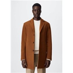 Abrigo lana reciclada -  Hombre | MANGO OUTLET España