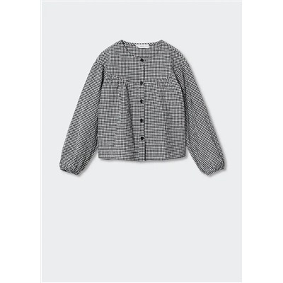 Blusa cuadros vichy -  Niña | MANGO OUTLET España