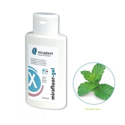 Фторгель MiraFluor Gel (1,23%F) для интенсивной профилактики кариеса со вкусом мяты, 250 мл