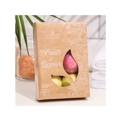 Набор бомбочек для ванн Fruits & Berries, 6 шт по 40 г