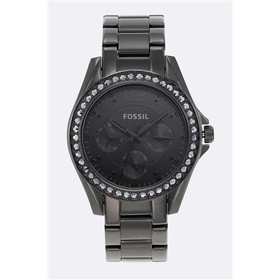 Reloj de cuarzo de acero - Negro