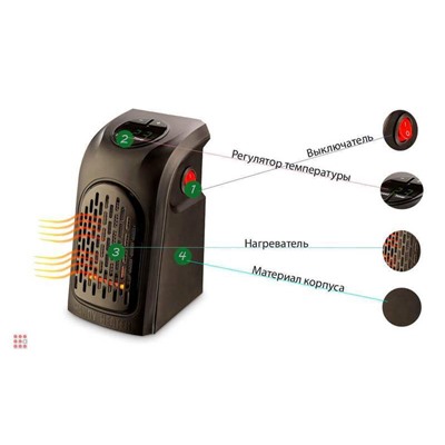Обогреватель Быстрое Тепло Handy Heater - 400 Вт. с пультом