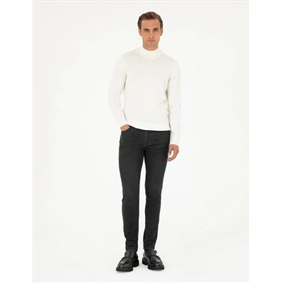 Ecru Slim Fit Half Fisherman воротник основной трикотаж казах