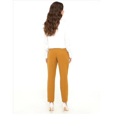 Верблюдные тканевые брюки Slim Fit