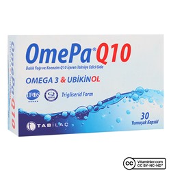 Omepa-Q10 Omega 3 Ubiquinol 30 капсул