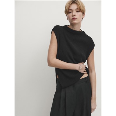 Camiseta detalle rib abertura lateral