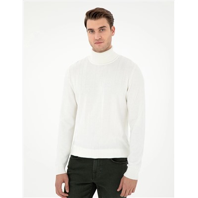 Ekru Slim Fit Fishman Fisherman Sece Sheam Смешанный трикотажный свитер