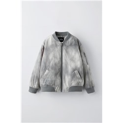 TIE-DYE NYLON BOMBER JACKET