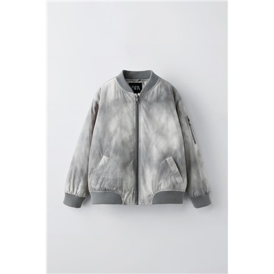 TIE-DYE NYLON BOMBER JACKET
