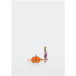 Pack 2 anillos halloween -  Niña | MANGO OUTLET España