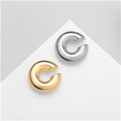 Серьги каффы «Кольцо», 2 шт, цвет серебряно-золотой