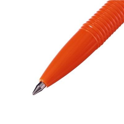 Ручка шариковая ErichKrause R-301 Orange Stick, узел 0.7 мм, чернила чёрные, длина линии письма 2000 метров, штрихкод на ручке