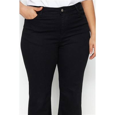 Failless Black High Pan Comfort Короткая папора Culotte Fit Jeans TBBSS23AR00014