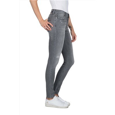 Vaquero skinny fit de tiro alto Luzien - Gris