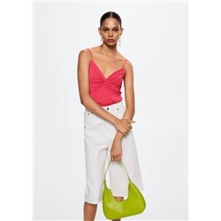 Top textura fruncido -  Mujer | MANGO OUTLET España