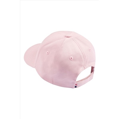 U.S. Polo Assn. Girls Double Horsemen White Canvas Cap