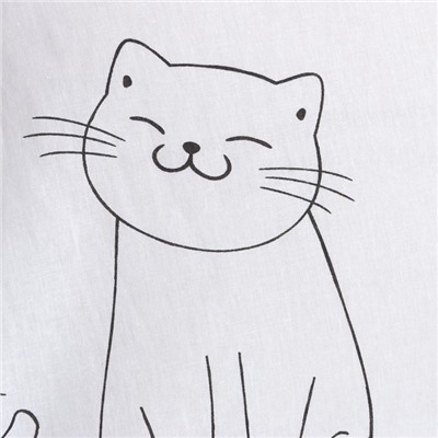 Постельное бельё Этель 1,5 сп "Dancing cats", 143х215 см, 150х214 см, 50х70 см -1 шт, 100% хлопок, бязь