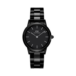 Reloj de cuarzo de acero Iconic Link Ceramic - 28 cm - negro