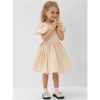 Платье нарядное детское MINAKU: PartyDress, цвет молочный, рост 116 см