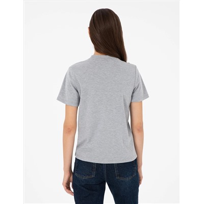 Серый меландж Slim Fit T -For