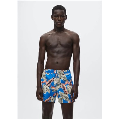 Bañador estampado hawaiano -  Hombre | MANGO OUTLET España