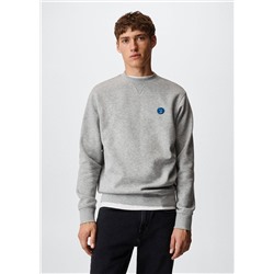 Sudadera algodón bordado -  Hombre | MANGO OUTLET España