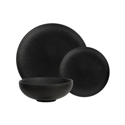Сервиз обеденный, 4 перс, 12 пр, фарфор P, черный, матовый, Caviar Black, 63132