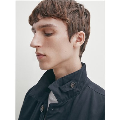 Chaqueta con algodón bolsillos