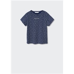 Camiseta logo estampada -  Niña | MANGO OUTLET España