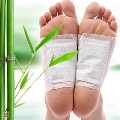 Детоксикационный пластырь Kinoki для ног 10 шт желтый