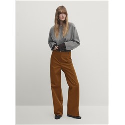 Pantalón mezcla algodón full length recto