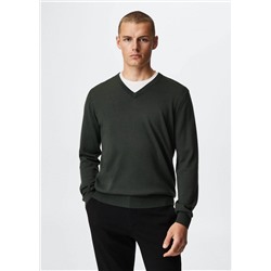 Jersey lana merino lavable -  Hombre | MANGO OUTLET España