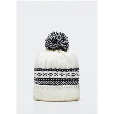 Gorro punto estampado -  Niña | MANGO OUTLET España