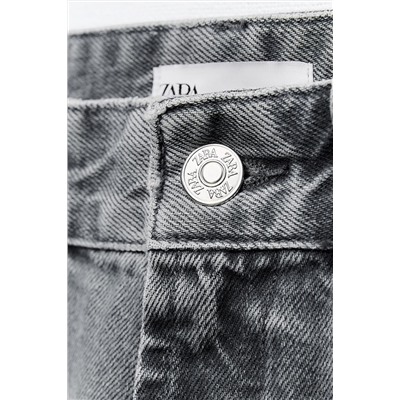 JEANS TRF WIDE LEG TIRO ALTO