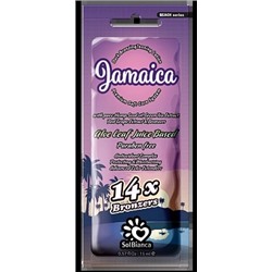 Крем д/солярия на основе алоэ “Jamaica” 14х bronzer,15мл (масло конопли, экстракты зеленого чая и ви