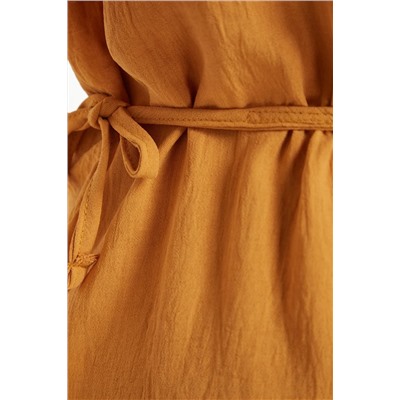 Плетение горчицы v -neck -sInding blouse tbbss22bz0753
