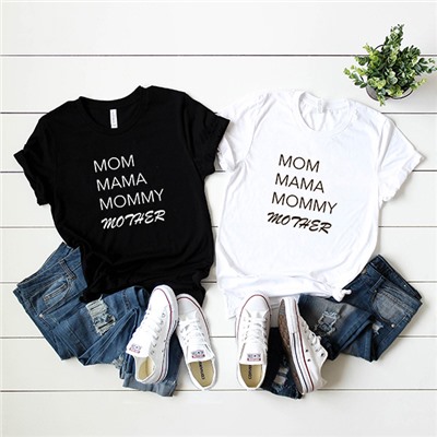Футболка "Mom Mama Mommy Mother" alex