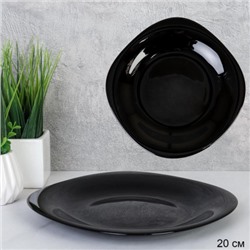 Тарелка квадратная 200 мм черная / BNFP80T (Black) /уп 6/48 /