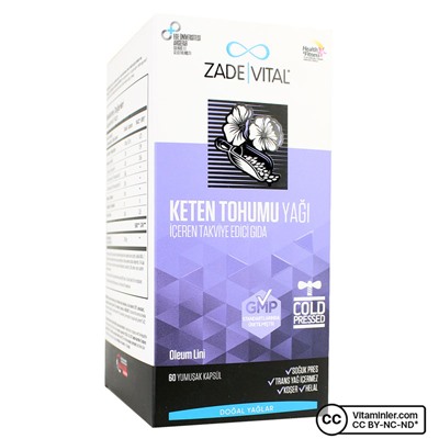 Zade Vital Льняное масло 625 мг 60 капсул
